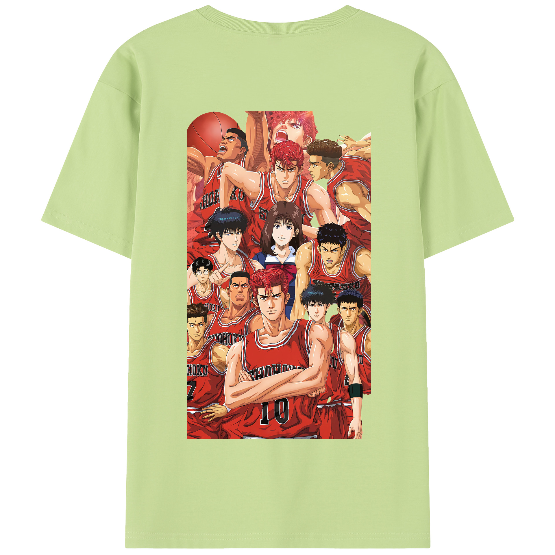 SLAM DUNK／スラムダンク 綿100％半袖Tシャツ（背面プリント）